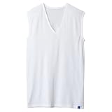 [グンゼ] インナーシャツ クールマジック 吸汗天竺 (吸汗速乾×冷感×消臭) Ｖネックスリーブレスシャツ MC1818 メンズ ホワイト 日本 L (日本サイズL相当)