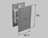 LIXIL部品 リビング建材用部品 引戸：簡易錠(プッシュ錠)[MZHZHCK64] シャインニッケルplus[MZHZHCK64]