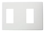 Leviton Wallplate Renoir IIの建築壁ボックスディマー、フィン左on、1 Narrow and 1 Wide Dimmerサポート AWP0F-11W 1