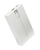 cheero 準固体電池搭載モバイルバッテリー 10000mAh PD20W 急速充電対応 PSE認証 ケーブル一体型 USB-C USB-A CHE-135-WH