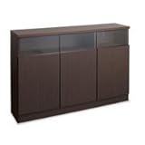 リビングキャビネット 幅120扉 ブラウン NO-0017