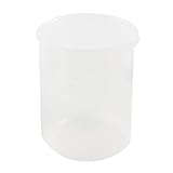 uxcell　ビーカー　計量カップ　メジャーカップ　プラスチック製　クリアホワイト　研究室用　100mL容量