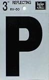 hy-ko rv-50 / P 3 "ブラックビニールself-stick反射文字P