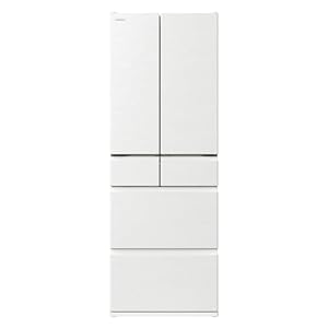 日立 冷蔵庫 R-HW54V W 540L 幅65cm ピュアホワイト 日本製 まるごとチルド フレンチドア