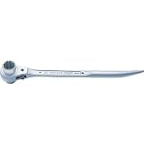 トップ工業:TOP シノ曲がりラチェットレンチ 19X21mm RM-19X21N-S 型式:RM-19X21N-S