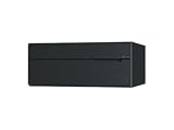 【KS-MB7102PY-R-BK】　ナスタ　ポスト　W360×H150／前入後出／屋内タイプ　静音ラッチ錠　ブラック