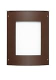 Besa Lighting 105-WA-BA 1X60W E12 Moto 8 Square Outdoor Lighting Fixture with White Acrylic Glass, B