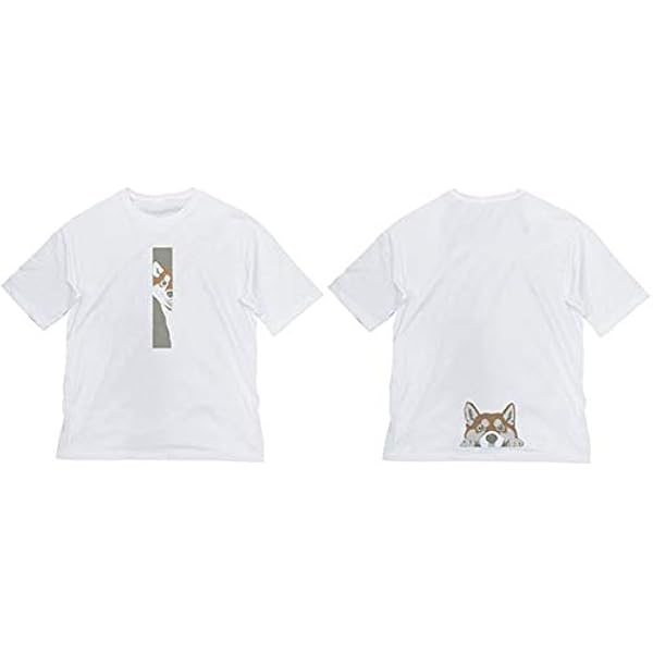 Amazon 世界の終わりに柴犬と ハルさんチラリ ビッグシルエットｔシャツ ｗｈｉｔｅ ｌ アニメ 萌えグッズ 通販