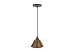Premier Copper Products L300DB 7-Inch Hand Hammered Copper Cone Pendant Light, Oil Rubbed Bronze [並行
