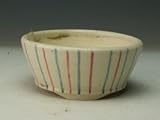 筒井碧祥　縞文様丸山野草・盆栽鉢(10002435)