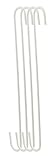 RuiLing 6パック6インチホワイトメタルHanging Sフック – S型フック丈夫な服のSフック、台所用品、ポット、食器、植物、タオル、ガーデニングツール、 16inch/4pcs
