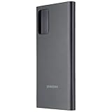 SAMSUNG Galaxy Note 20 5G ケース、S-View フリップカバー、ポリウレタン、軽量 - ブラック(米国版)(EF-ZN980CBEGUS)