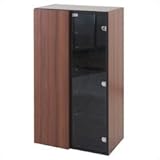 自在壁面収納 幅60中台 LED【右】ﾌﾞﾗｳﾝ