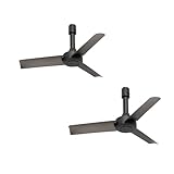 【2台セット】003389 DUCT RAIL FAN DC basic 40 ダクトレールファン ベーシック 40 リモコン付き サーキュレーター 空気循環 コンパクト シンプル ライティングレール(Black) (2台セット BK)
