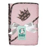 Crown Jewel Hooded Towel - Pink (pink) by Brag About Baby