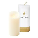 LUMINARA(ルミナラ) キャンドル形LEDライト ピラー 3.5×7 ギフトボックス付き(ローズの香り)