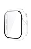 AriRi アップルウォッチ カバー ケース アップルウォッチ10/9/8/7/6/5/4/se 40mm/41mm/42mm/44mm/45mm/46mm おしゃれ 耐衝撃 防水 操作性 (クリア, 41mm)