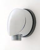 Jaclo 6401-WH Luxury Hand Shower Wall-Mounted 1/2' Male x 1/2' Female Supply Elbow, White [並行輸入品]