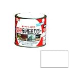 アサヒペン　油性多用途カラー　1/5L　ツヤ消し白