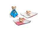 Keel Toys Rainbow Nursery Teddy Baby Comforter Blanket 26cm - Pink by Keel Toys