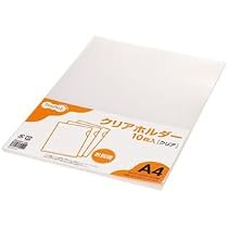 Amazon | TANOSEE クリアホルダー A4 クリア 1セット (30枚:10枚×3 