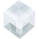つくしサイエンス アクリルブロック 100×100×100mm 1個 透明 台座 展示 撮影 陳列 什器 キューブ ベース クリア ディスプレイスタンド 四角形 立方体 正方形 10cm 10センチ 100ミリ ab-100-100-100*1