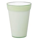 【2個入】イタリア製樹脂ポット(植木鉢/プランター) コッコアルト φ13.5cm/穴無し ライトグリーン 〔ガーデニング用品/園芸〕
