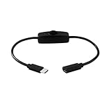 LOYELEY USBスイッチ ON/OFFランプ 28cm USBケーブル Type-C USB-C USB-PD100W対応 充電対応 USB2.0データ通信対応