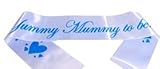 A Yummy Mummy To Be Satin Sash Pastel Blue/Blue by Shower My Baby