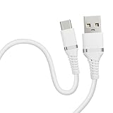 HIDISC USB Type-A to Cケーブル3A対応 急速充電 1m やわらかで絡みにくい マシュマロホワイト HD-SACC1WH