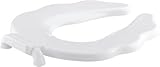 KOHLER K-4686-A-0 Primary Round Open-Front Toilet Seat with Antimicrobial Agent, White [並行輸入品]