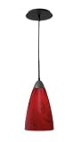 Woodbridge Lighting 13226MEB-A06E05 Art Glass 1-Light Mini-Pendant, Metallic Bronze [並行輸入品]