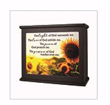 Carson Home Accents 182049 Light Box - Large-Light of God - 9 x 10.75 x 4.5in. - Black
