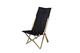 LALPHA (ラルファ) ローチェア ロング ブラック 折りたたみ ハイバック アウトドアチェア 収納ケース付き LV-200BK