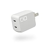 CIO NovaPort DUO 45W USB-C 2ポート GaN USB PD 充電器 【CIO独自技術 NovaIntelligence搭載】 CIO-G45W2C (ホワイト)