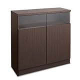 リビングキャビネット 幅80扉 ブラウン NO-0015