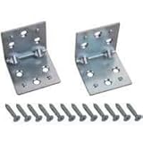 Double Wide Corner Brace, 1 1/2" Zinc [並行輸入品]