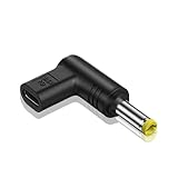 DC 変換アダプタ L字型 タイプCからDC入力 DC 19.5V 90度 pe-Cメス-DCオスアダプター 電源アダプター DC 変換アダプター ノートパソコン 充電器 AC PD 充電 PE-C 変換アダプター 充電 電源誘導充電器 タイプCメス DCオス PD充電用 5.5x2.5/5.2x2.1/4.8x1.7/4.0x1.7/3.5x1.35/3.0x1.1