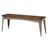 ベンチ(スツール) リベルタシリーズ 木製/スチール 幅120cm 長方形 RH-2922