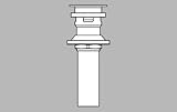 Delta 33W576 Rizu Push Pop-Up Assembly, Chrome [並行輸入品]