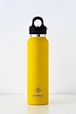 【REVOMAX公式】16oz 473ml 炭酸対応 ステンレスボトル 18時間保温 36時間保冷 真空断熱 水筒 ギフト レボマックス (Butter Yellow)