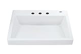 TOTO Lt171.8G#01 Kiwami Renesse Design II Vessel Lavatory With 8 Inch Centers, Cotton White [並行輸入品]