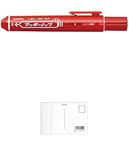 Amazon | ゼブラ 油性ペン マッキーノック 太字 赤 | 油性