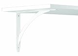 John Sterling RP-0053-10WT Elegante Deco L-Bracket, White, 10-Inch [並行輸入品]
