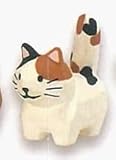 川崎誠二の木彫りの動物たちマスコットフィギュア【ねこ】単品/川崎誠二ガチャ