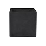 プランター 小型 20×20cm スクエア 正方形 深型 プランターボックス 植木鉢 ブラック