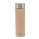 HOLIDAY MARKET ステンレス ボトル 水筒 400ml 真空断熱 保温 保冷 (ベージュ)