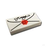 レゴブロック ばら売りパーツ タイル 1 x 2 - ラブレター ：[White / ホワイト] [並行輸入品]