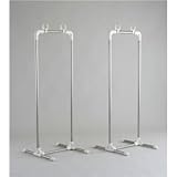 ベランダ物干しスタンド/洗濯物干し台 【スリム幅タイプ】 布団干し可 中国製