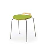 ITOKI(イトーキ) スタッキングスツール orno(オルノ)160DF 座面:ビニルレザー張 アップルグリーン KJA-160DF-94L6